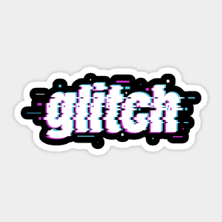 GLITCH Text Sticker